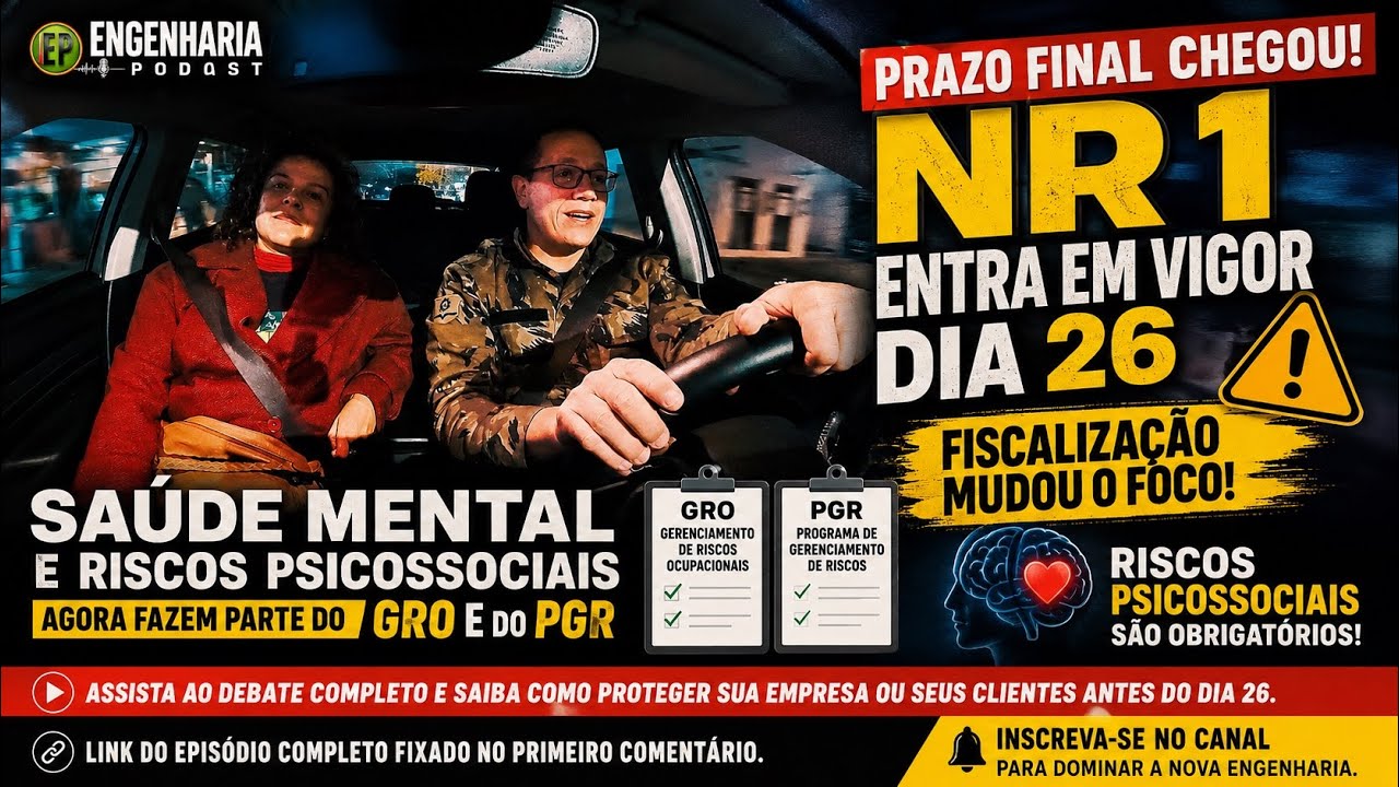 Nova NR1 2026, riscos psicossociais, PGR, GRO e possibilidade de multa para empresas