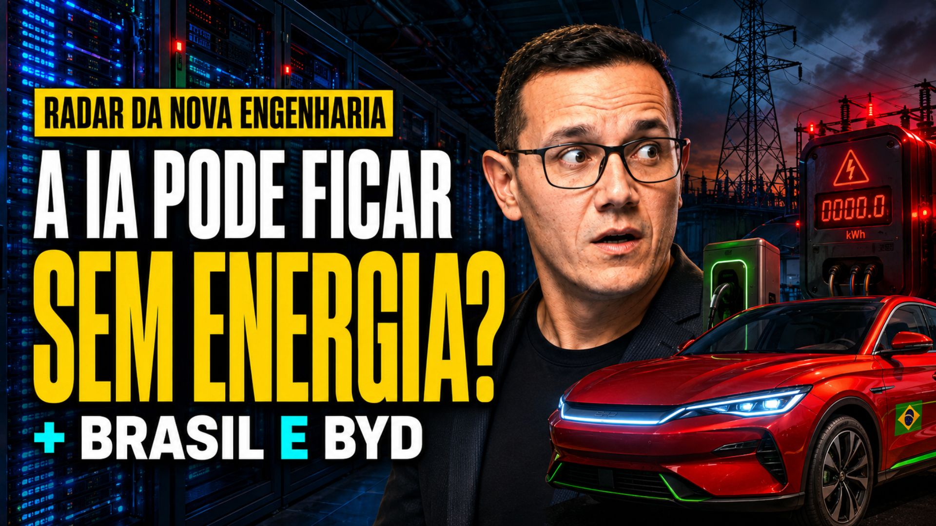 Data centers, rede elétrica e avanço dos carros chineses no Brasil
