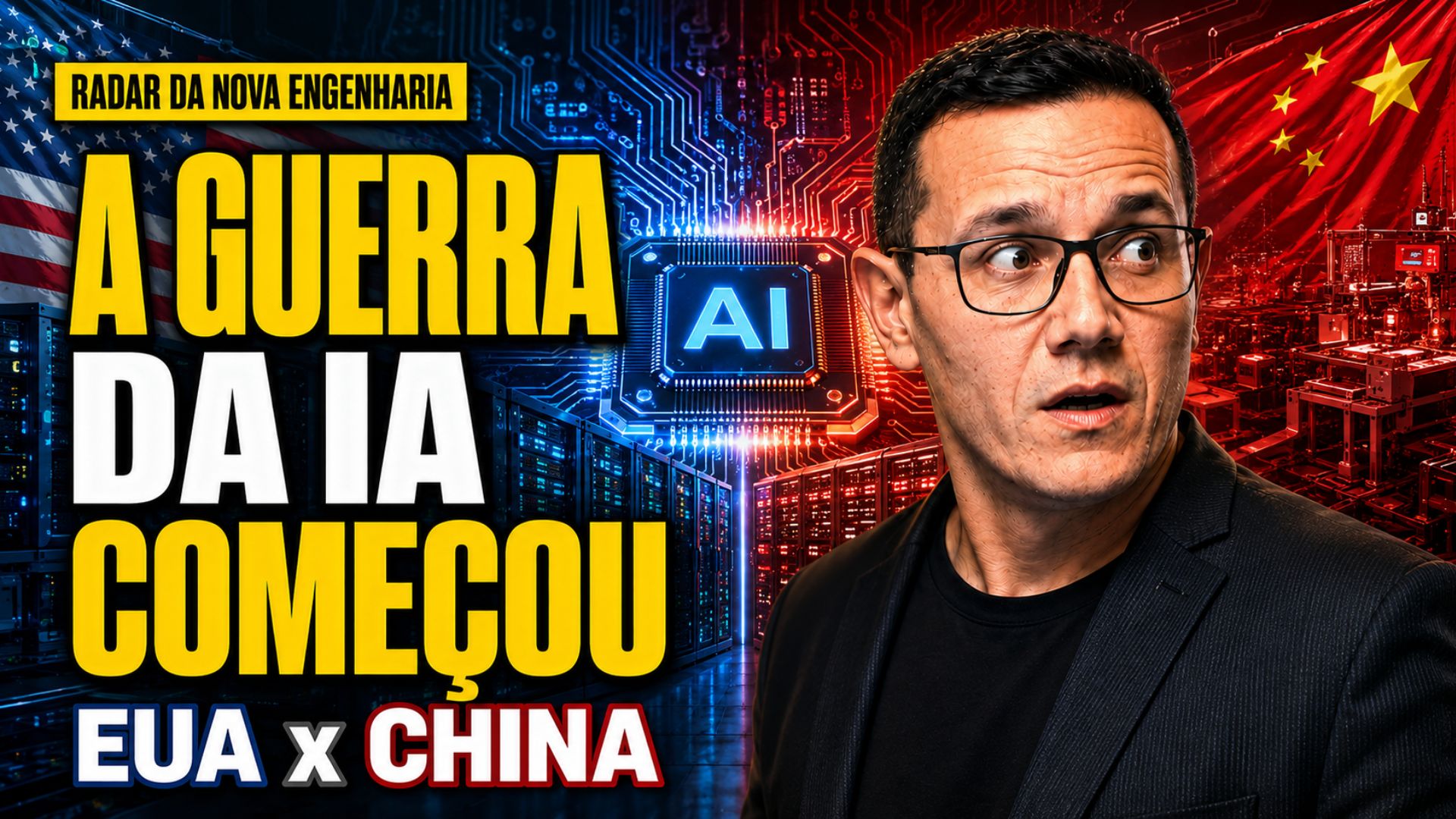 Disputa geopolítica por inteligência artificial, chips e data centers