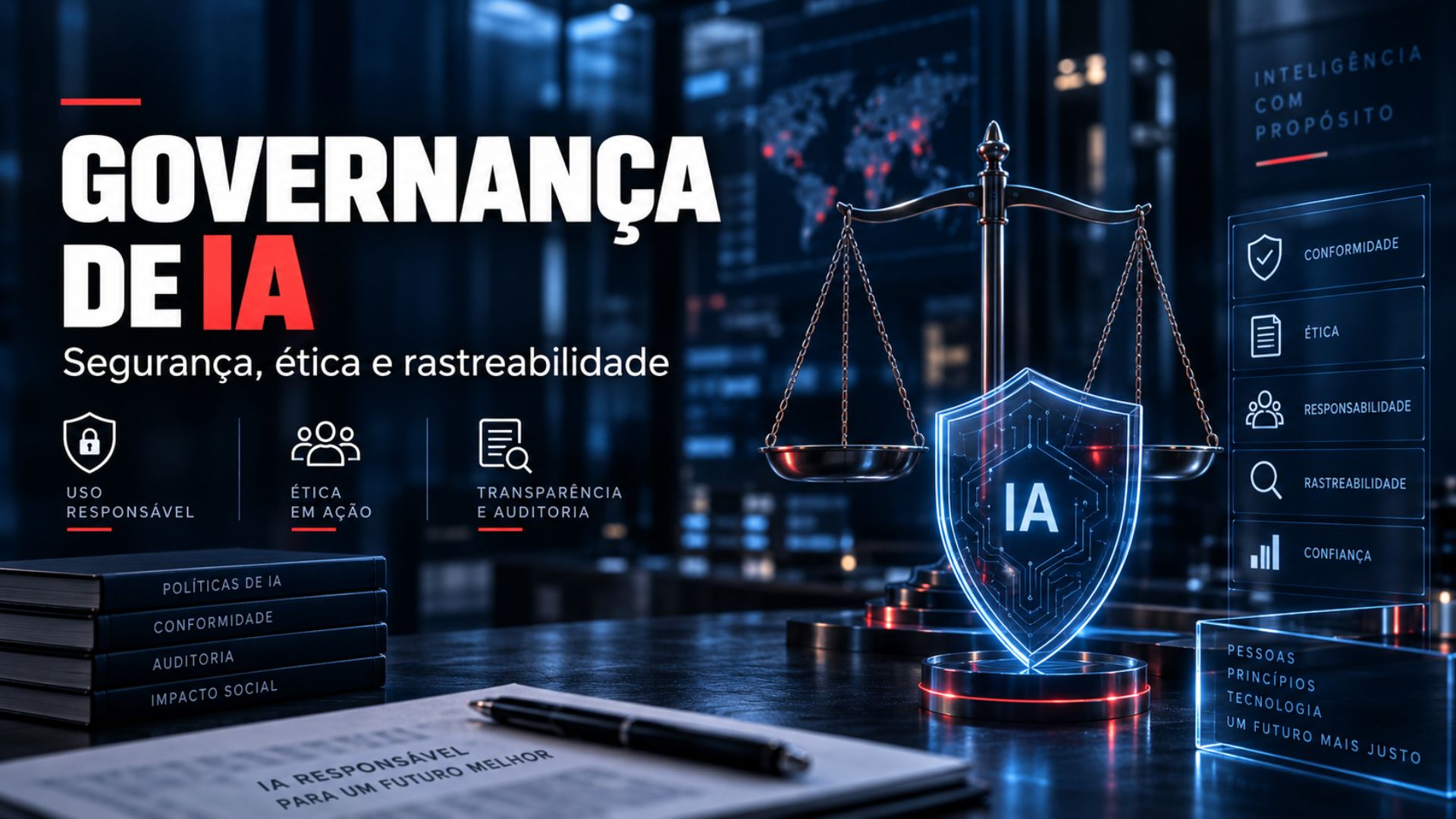 Governança de inteligência artificial em empresas, engenharia e processos de decisão