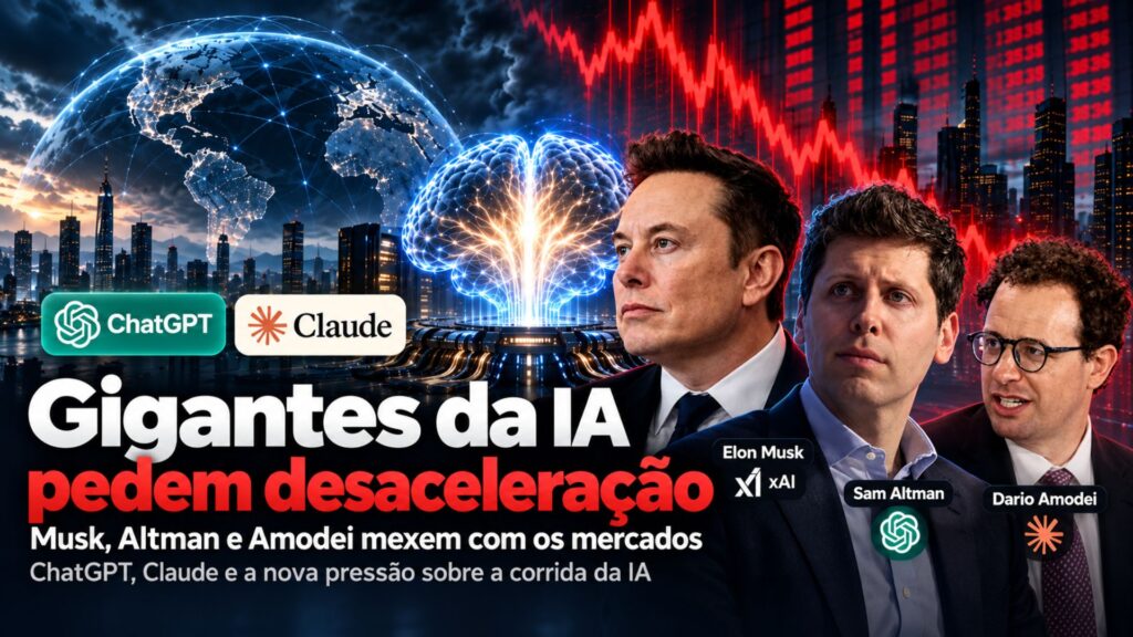 Gigantes da IA pedem desaceleração e ações de tecnologia caem pelo mundo