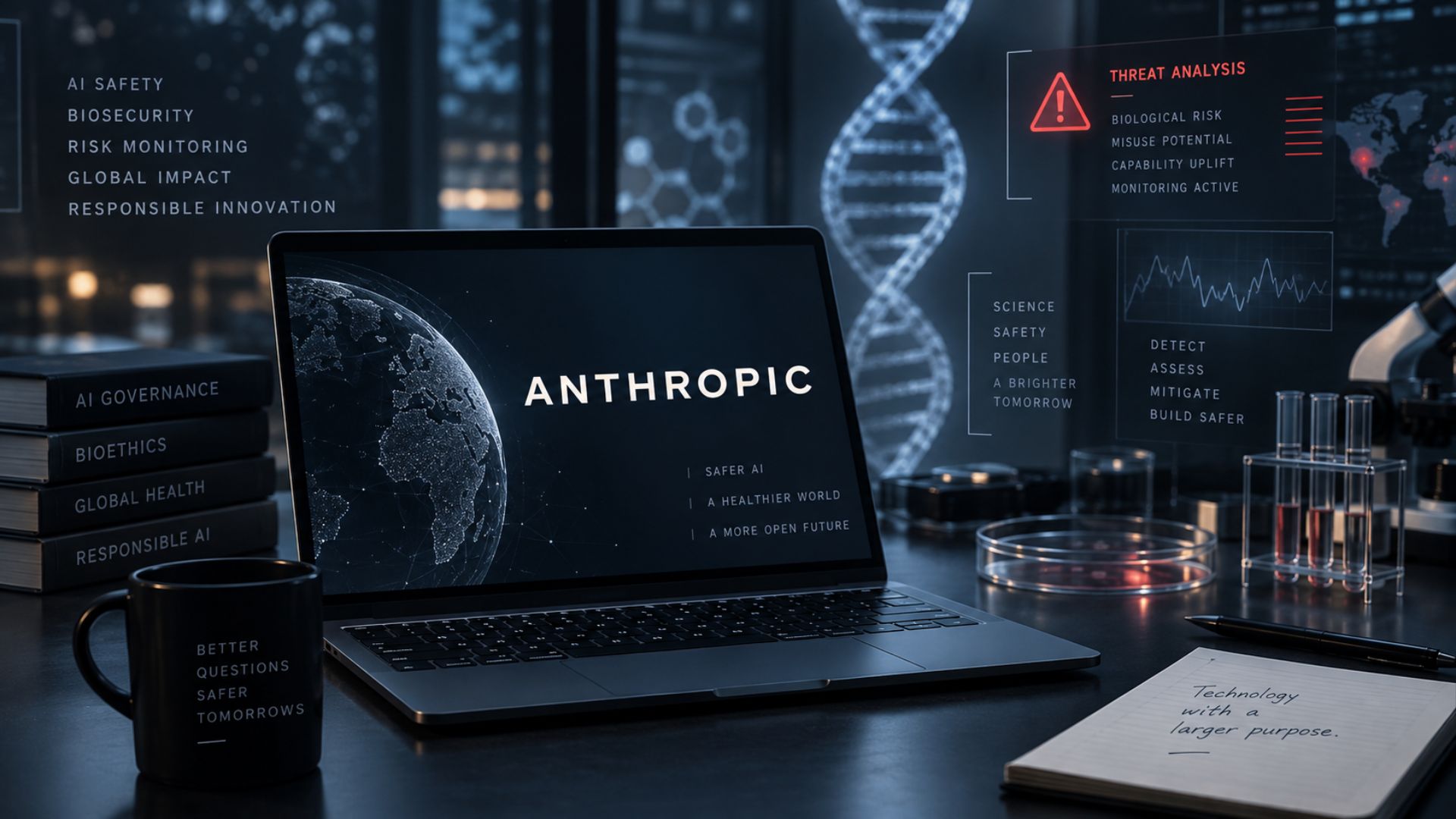 Inteligência artificial e o debate sobre riscos biológicos, segurança e avanço acelerado da IA