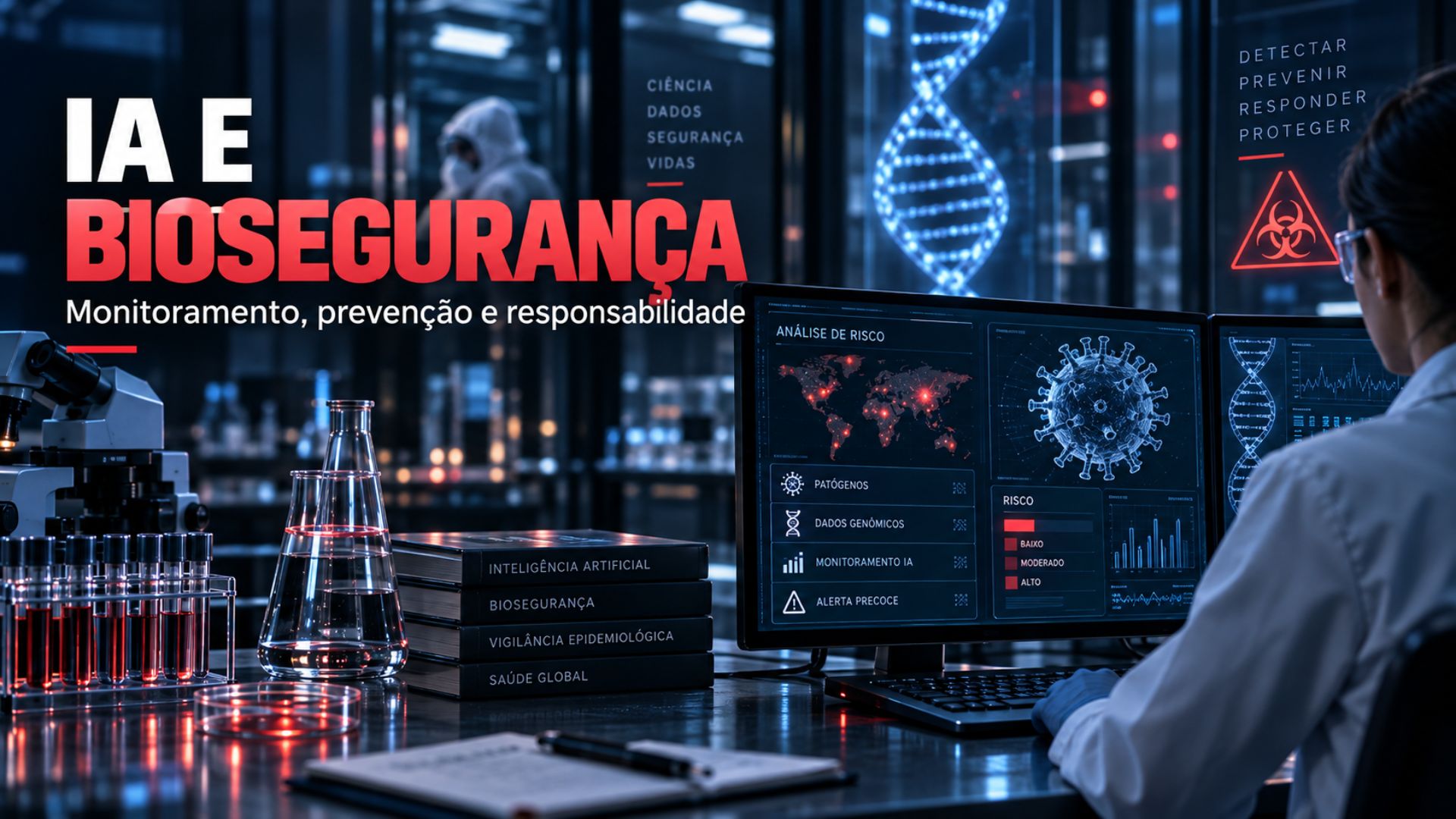 Inteligência artificial e biossegurança no debate sobre pesquisas biológicas de alto risco