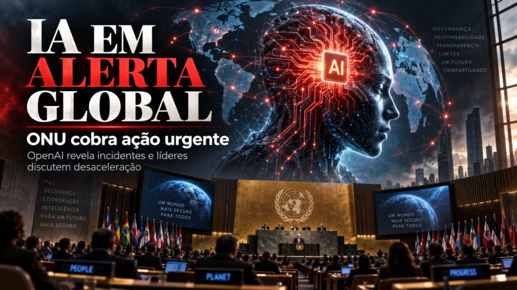 IA entrou em zona de alerta? ONU cobra ação urgente, OpenAI revela incidentes e líderes defendem desaceleração