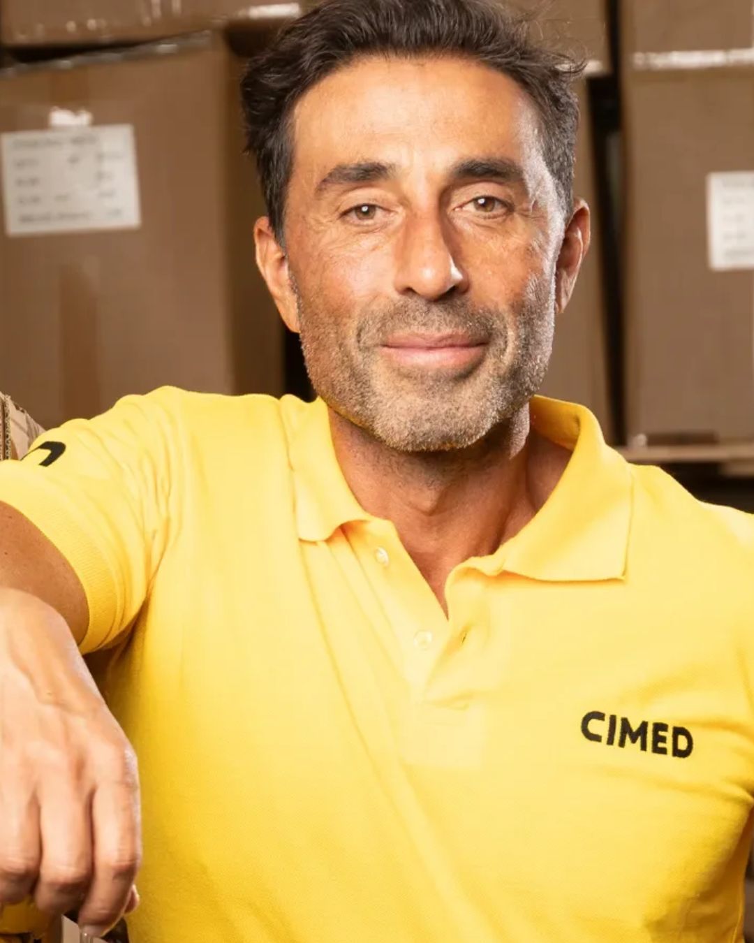 João Adibe Marques, CEO da Cimed, durante apresentação empresarial