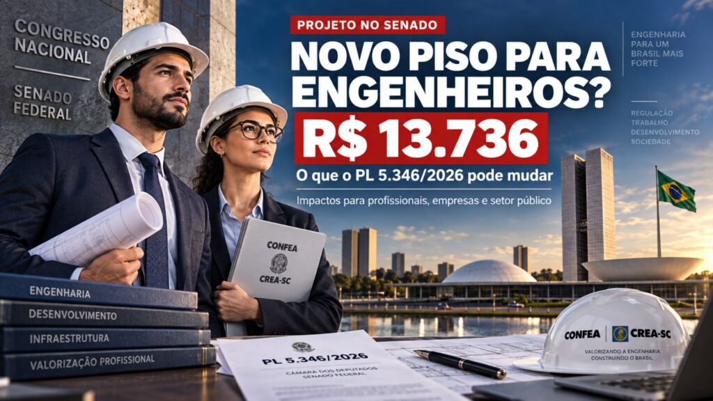 R$ 13.736 para engenheiros: o novo piso pode valorizar a profissão.